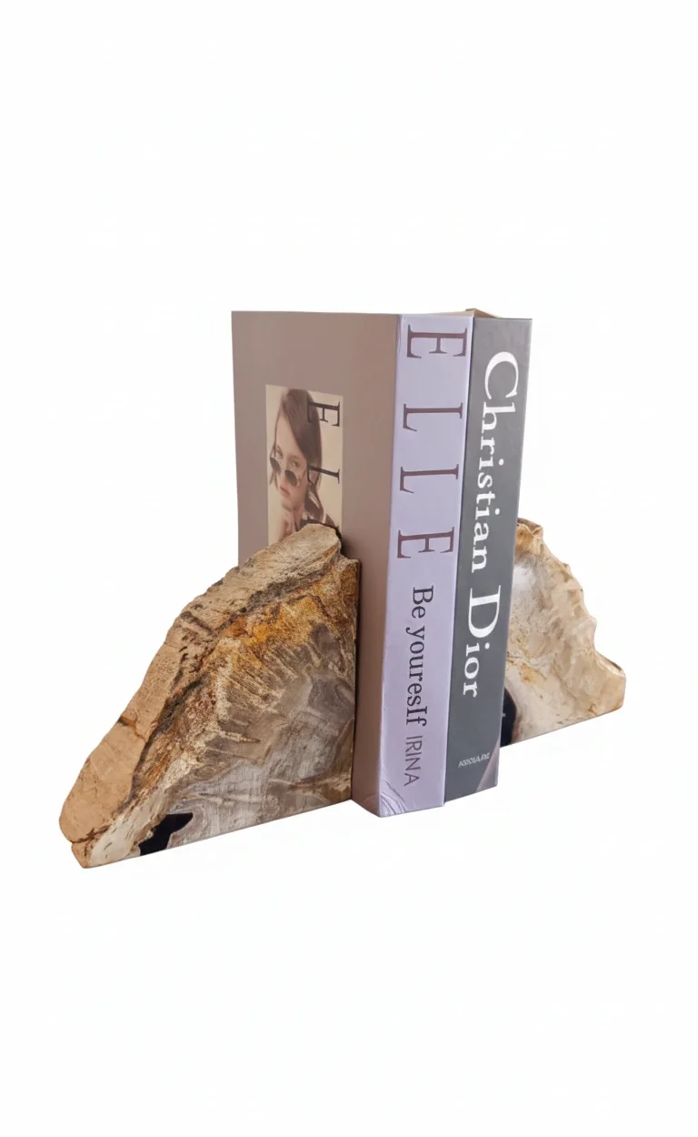 petrified wood bookend by Bali Petrified Wood