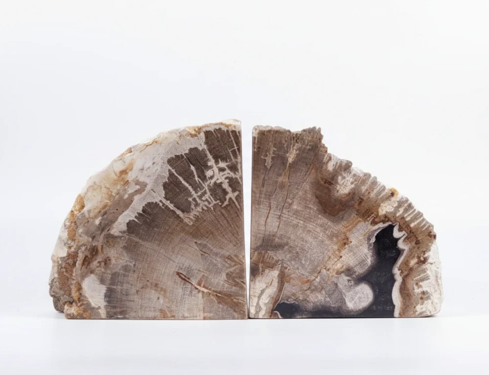 petrified wood bookend by Bali Petrified Wood