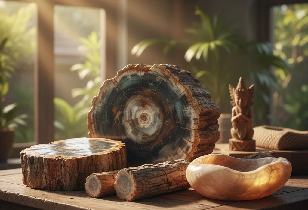 10 Petrified Wood Furniture Recommended for Tropical Architecture