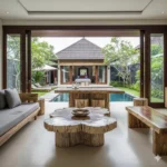 5 Exquisite Villas in Seminyak Showcasing the Timeless Beauty of Petrified Wood Furniture