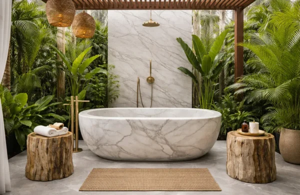 10 Stunning Custom Bathroom Ideas for Luxury Homes Outdoor Bathroom Concept