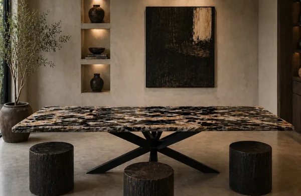 Premium Petrified Wood Dining Tables for Luxury Homes in Canada