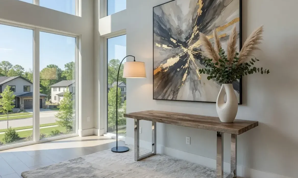 console table by Bali Petrified Wood