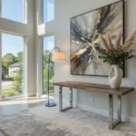 console table by Bali Petrified Wood
