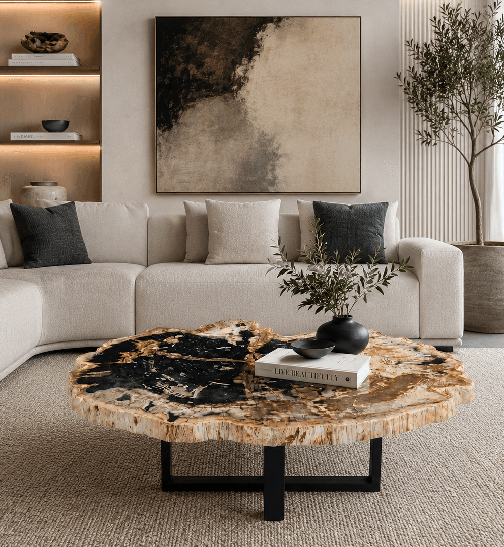 Petrified Wood Coffee Table – TB135